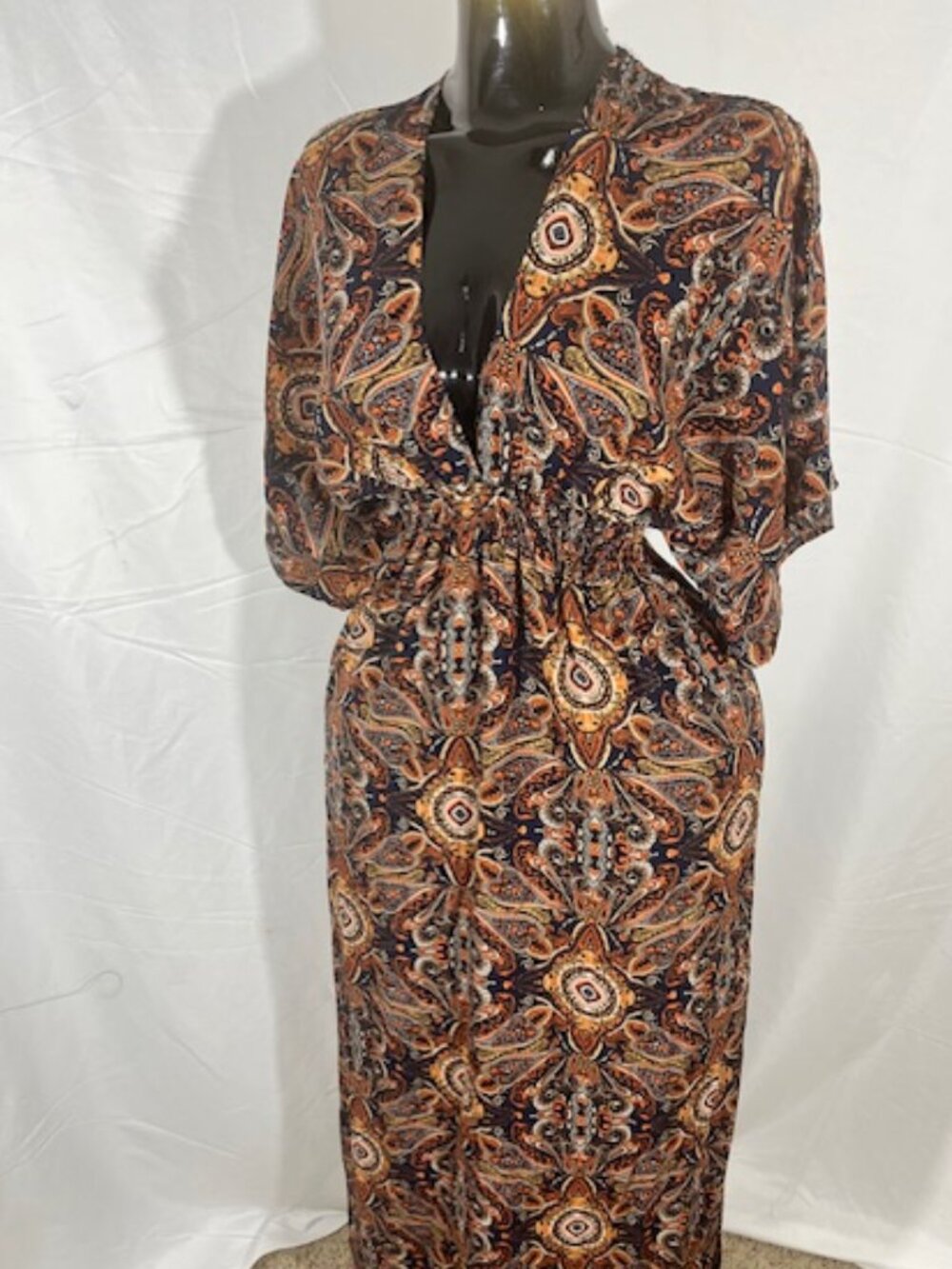 Rue21 Boho Paisley Print Wrap Maxi Dress - S